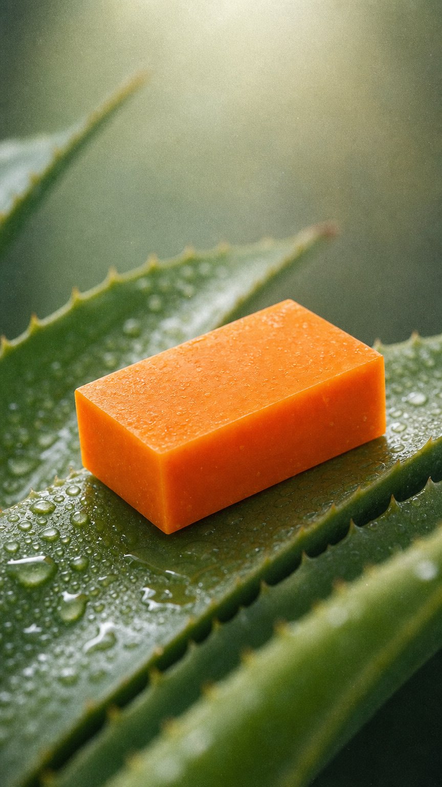 AI product shot of Pumpkin Spice Soap