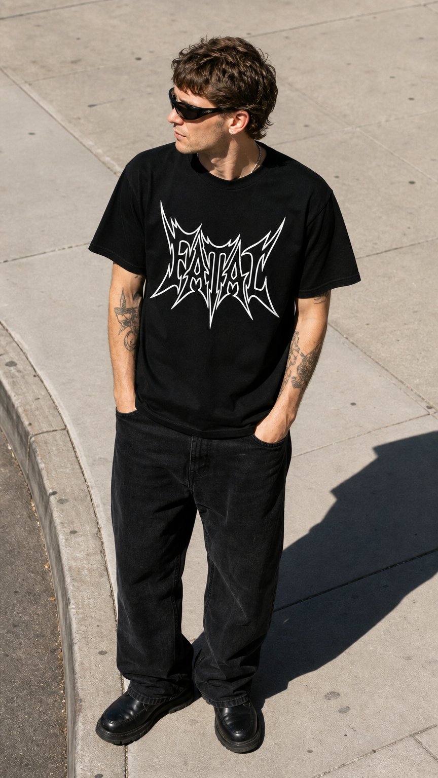 AI product shot of FATAL ESSENTIAL TEE