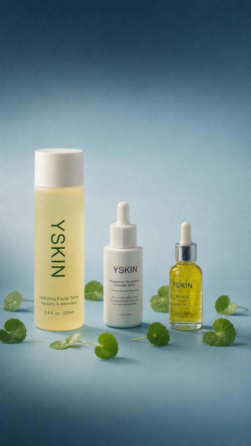 AI product shot of THE GOLDEN SKIN SET