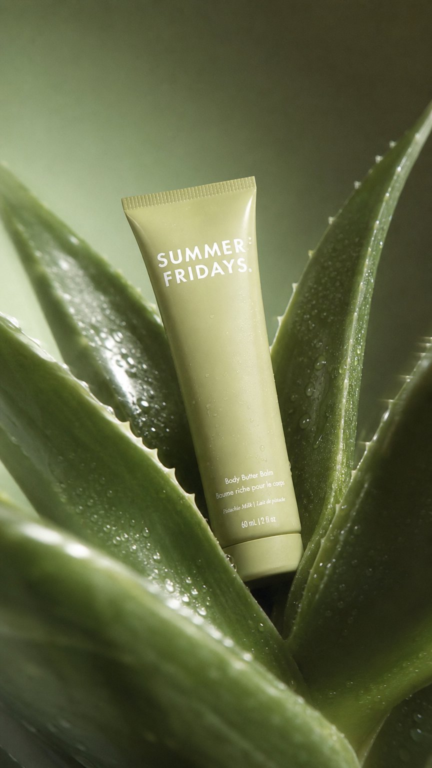 AI product shot of Body Butter Balm Pistachio Travel Size