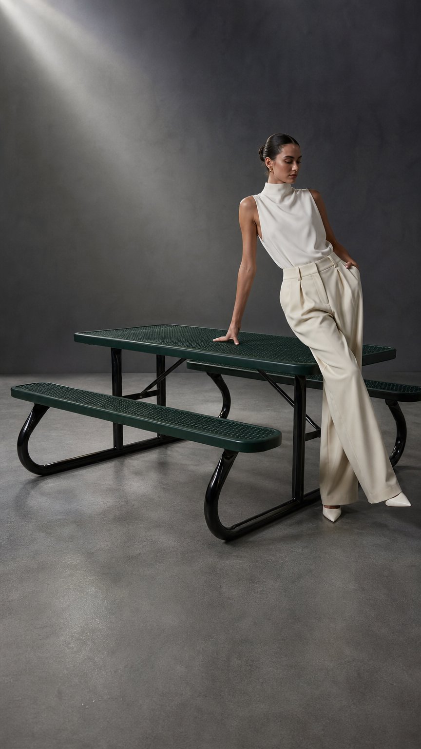 AI product shot of Signature Perforated Picnic Table