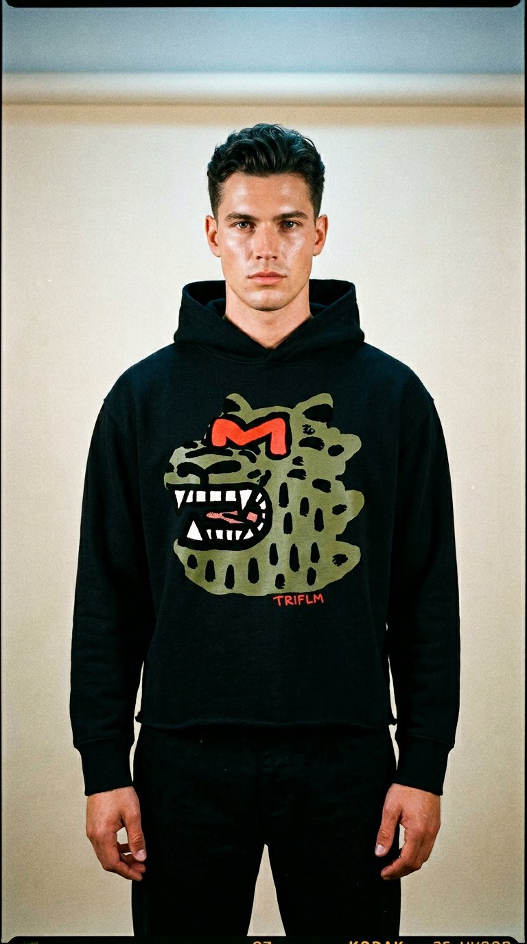 AI product shot of Zilla Hoodie