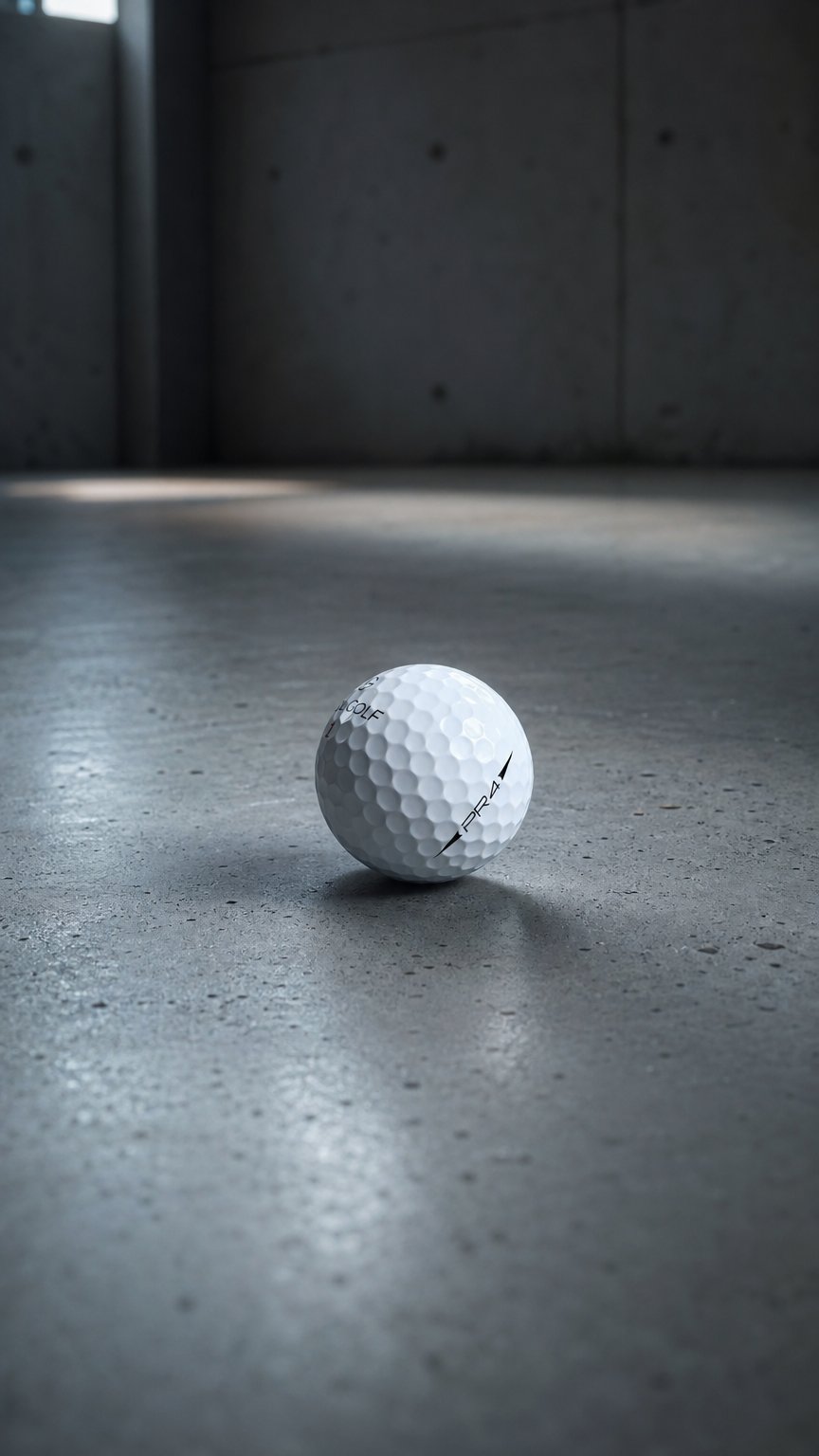 AI product shot of PR4 golf ball