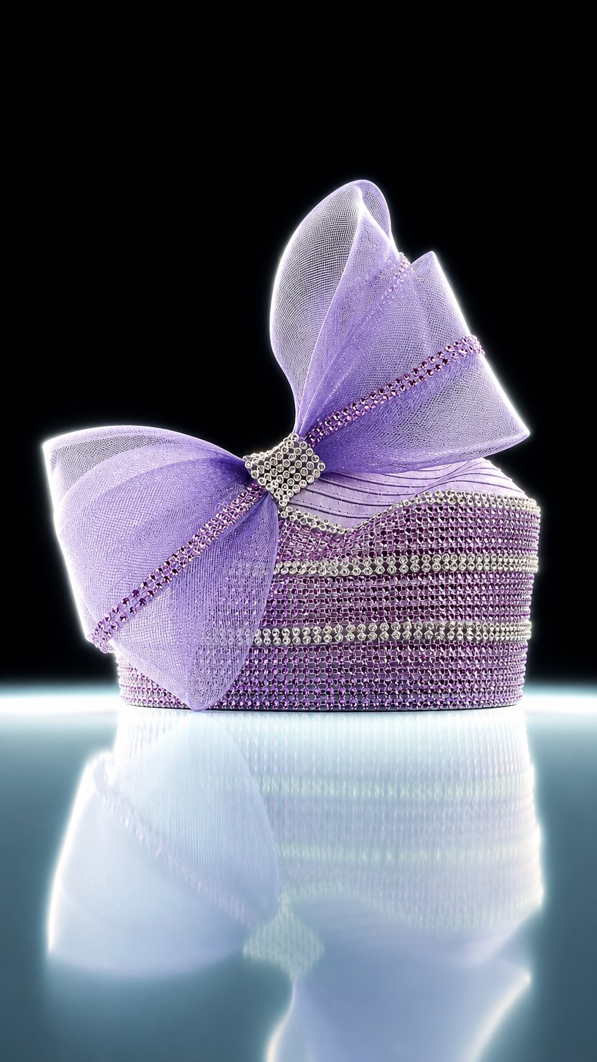AI product shot of Pillbox with Rhinestone Detail - #4132