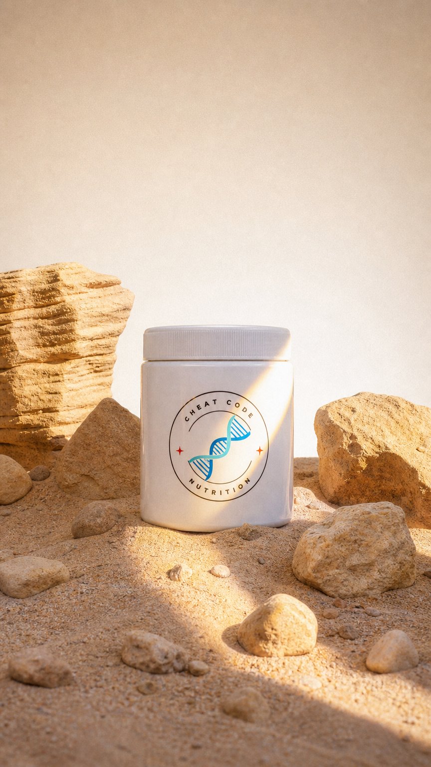 AI product shot of Cheat Code Nutrition