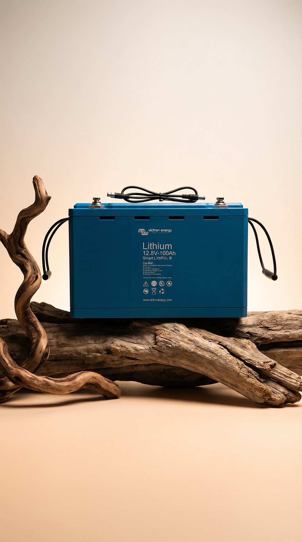 AI product shot of Victron Lithium LiFePO4 Battery | 12.8V 100Ah | Smart (BAT512110610)