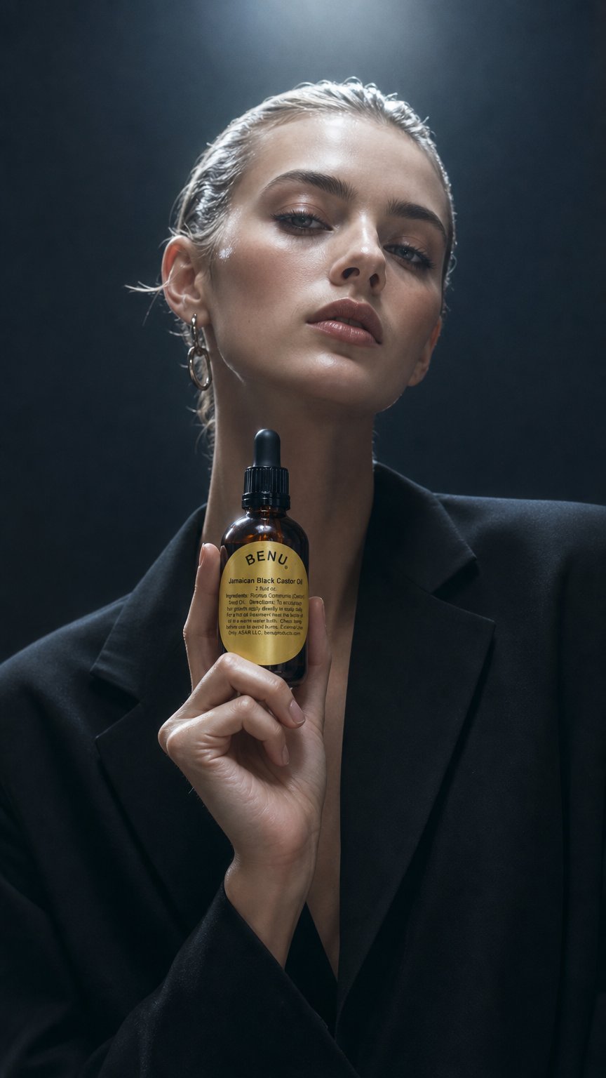 AI product shot of Jamaican Black Castor Oil