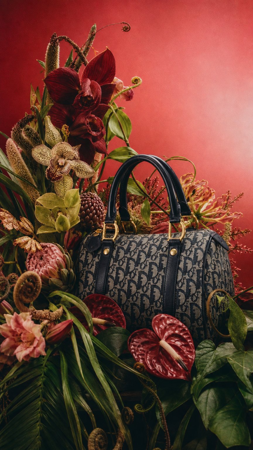 AI product shot of Dior Boston