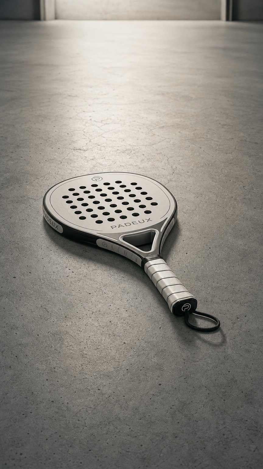 AI product shot of Padeux Padel Racket