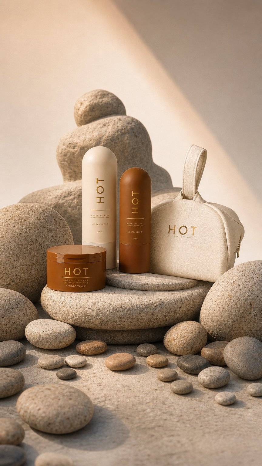 AI product shot of THE TRIO | INTENSE TANNING BUNDLE