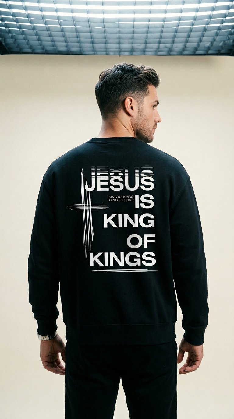 AI product shot of Heavyweight Drop Shoulder Oversized Fleece Sweatshirt