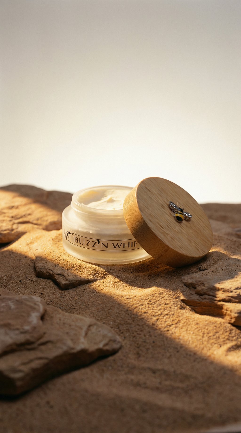 AI product shot of Bee Radiant Whip Butter