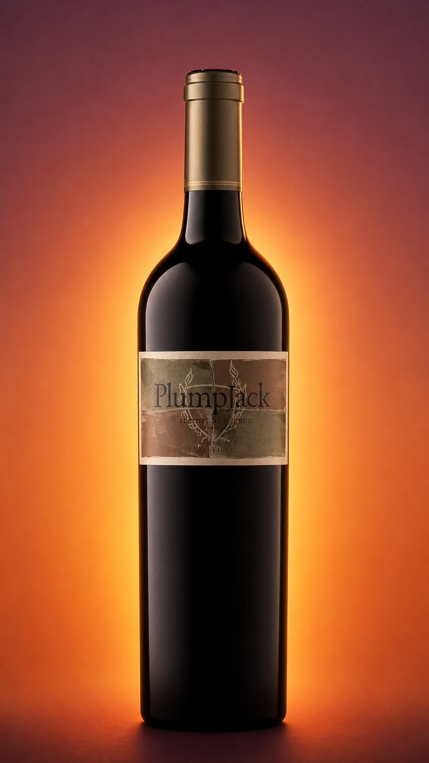 AI product shot of 2022 PlumpJack Estate Cabernet Sauvignon, Oakville