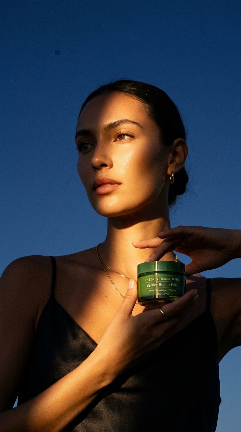 AI product shot of The Skin Transformer Barrier Repair Balm