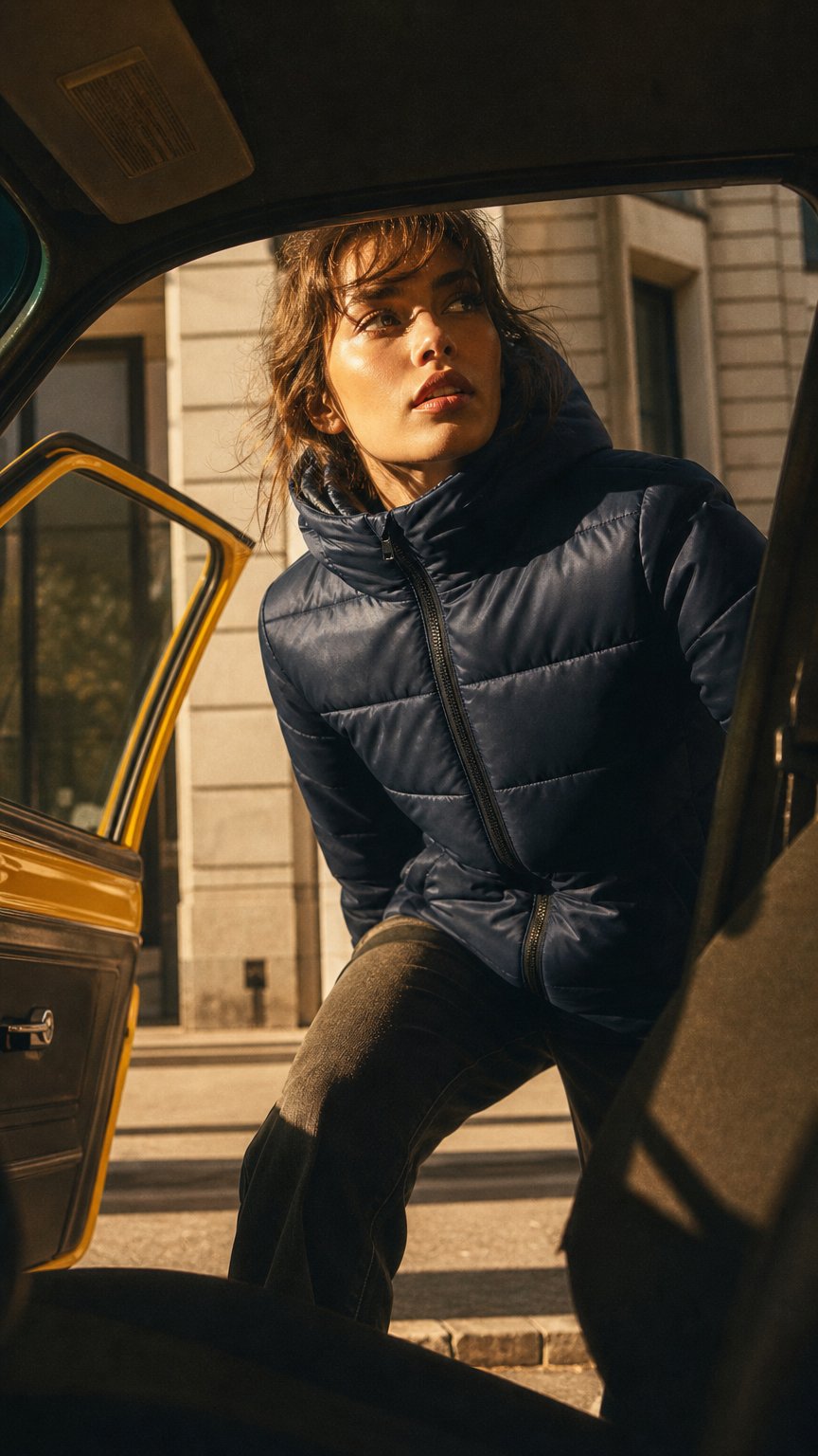 AI product shot of SHADOW - Stichfeste Premium-Pufferjacke für Damen (Coming Soon!)