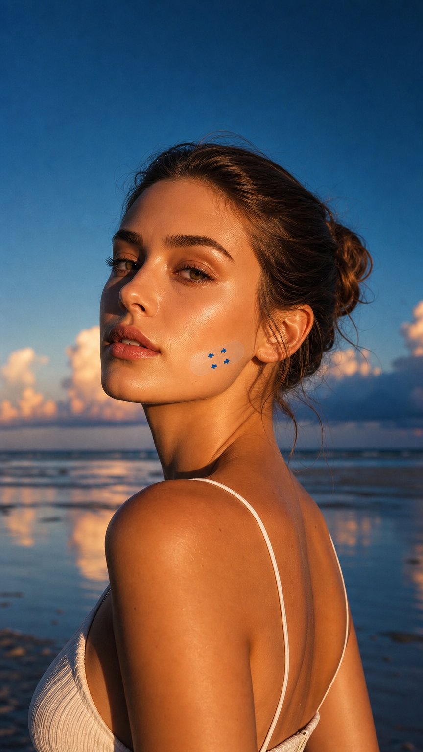 AI product shot of Face Lifting & Contouring Stickers