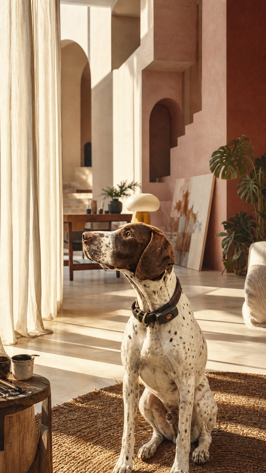 AI product shot of Dog GPS Tracker