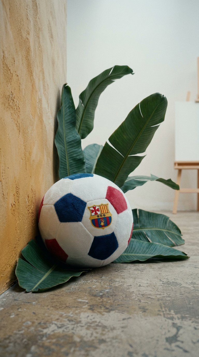 AI product shot of NEW: Barkcelona Ball