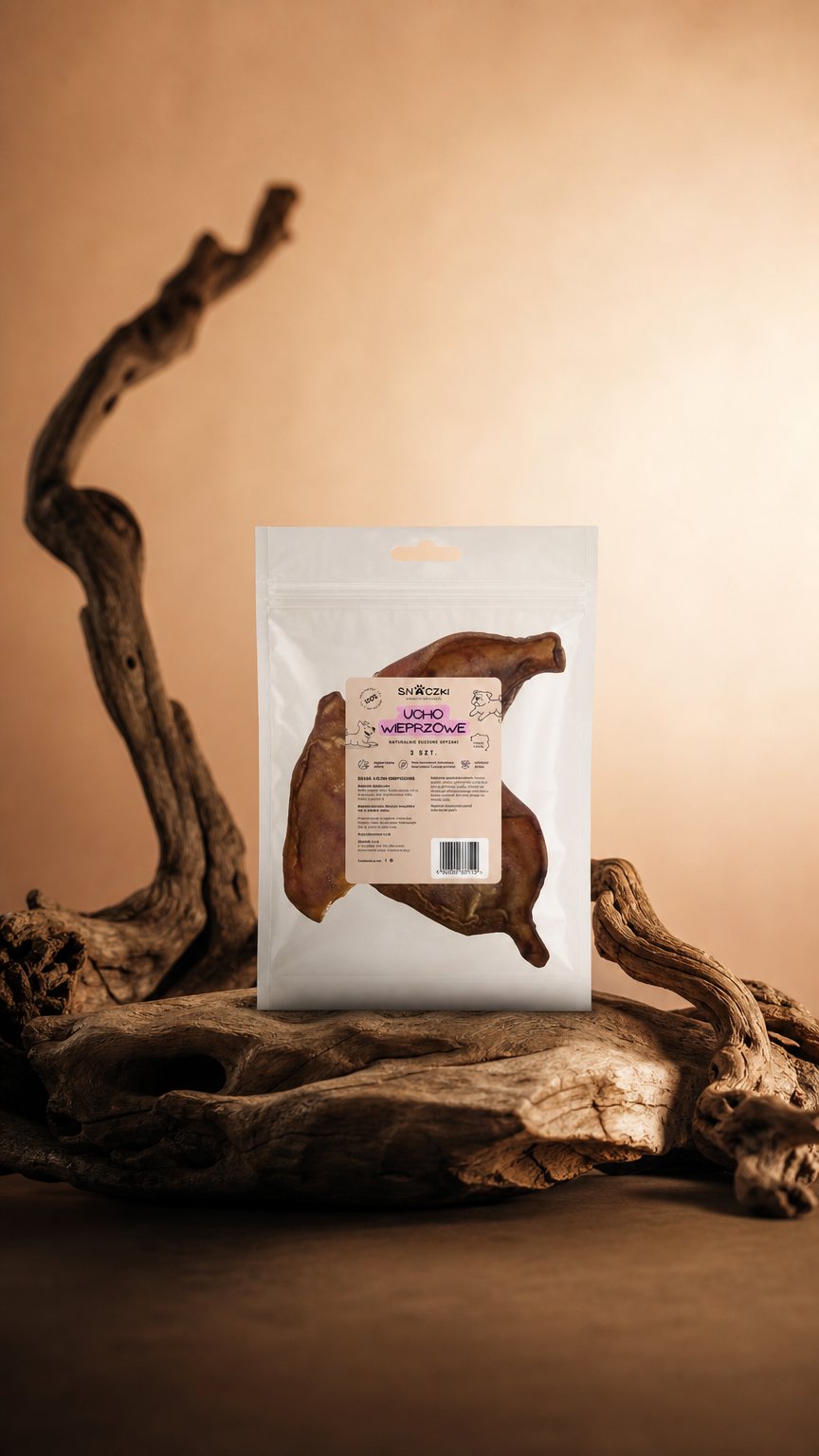 AI product shot of Ucho wieprzowe 3 szt.