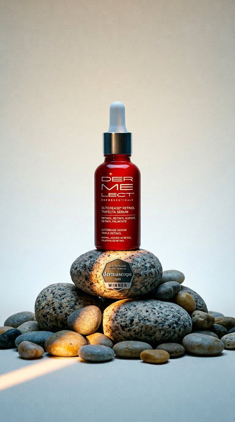 AI product shot of OUTCREASE Retinol Trifecta Serum