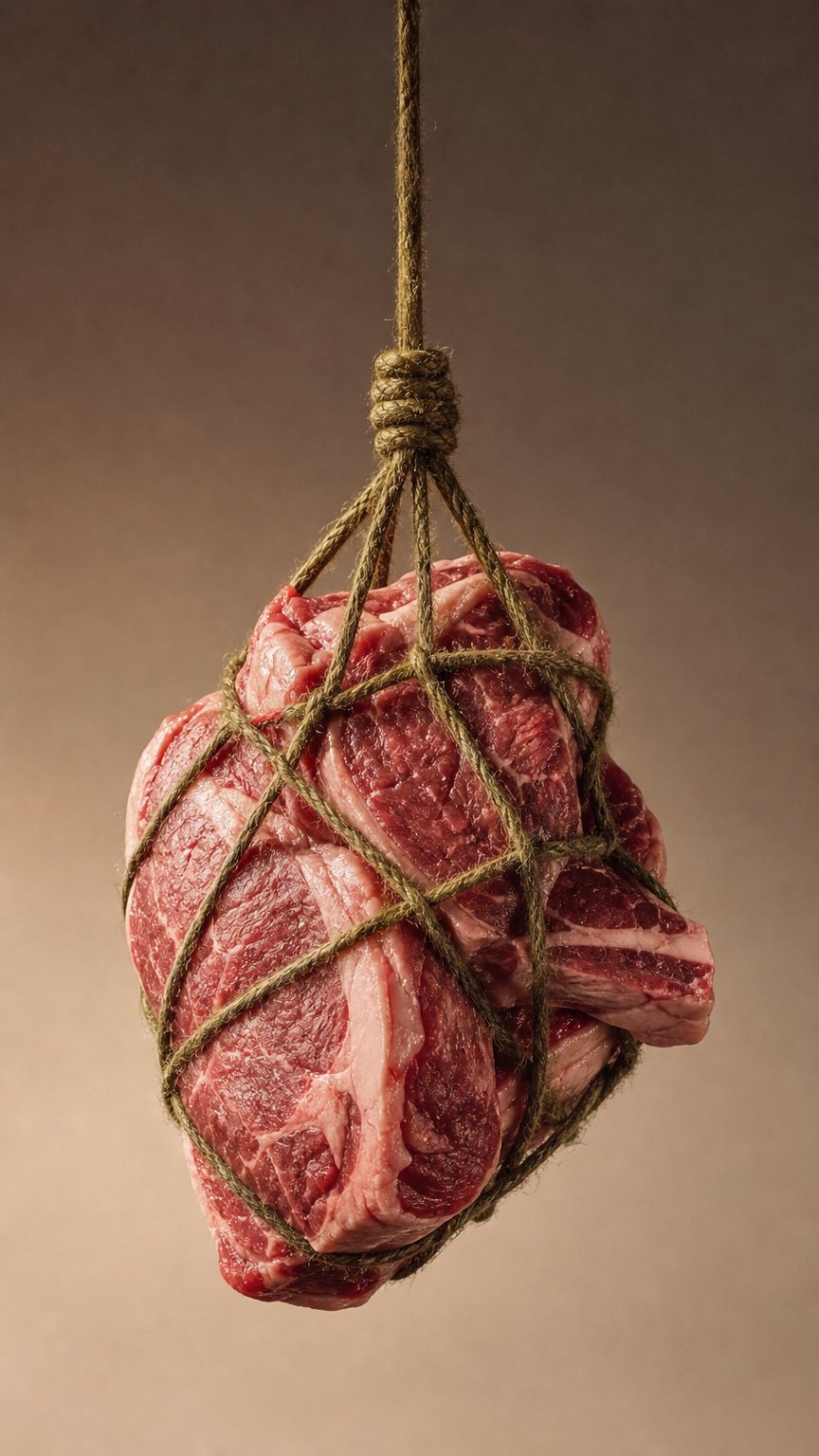 AI product shot of Grass Fed Beef