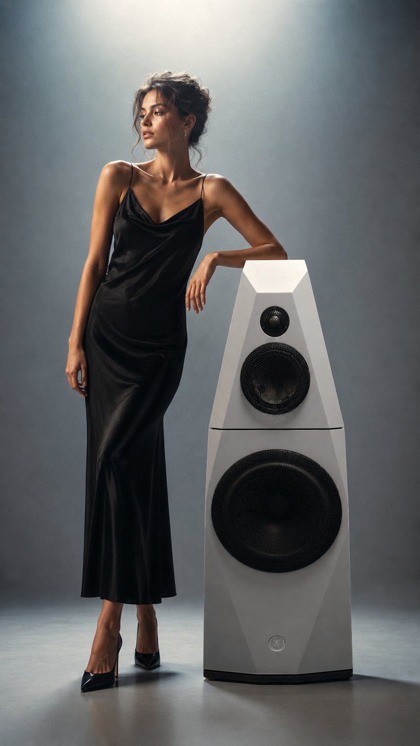 AI product shot of Kolumny Głośnikowe