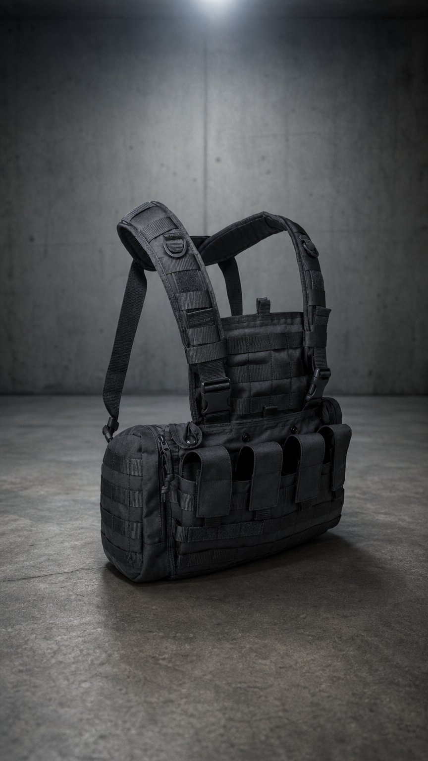 AI product shot of TT Chest Rig MKII