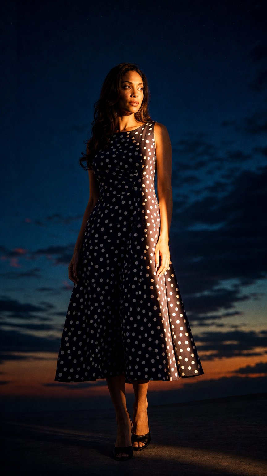 AI product shot of Lacinda Sleeveless Shift Dress