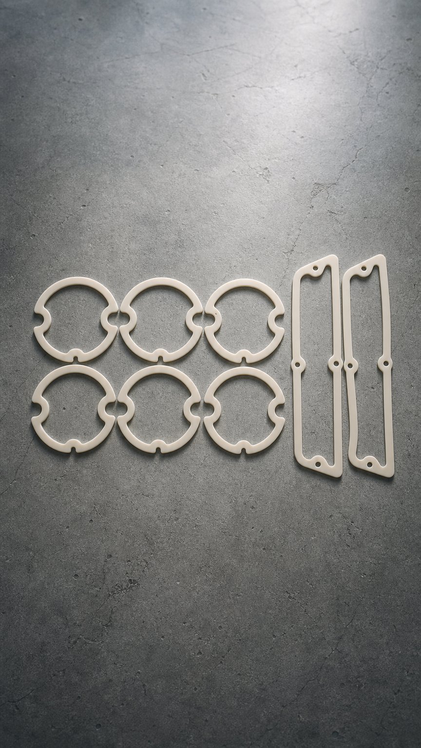 AI product shot of Lens Gasket Kit for 1962 Chevrolet Biscayne, Bel Air, and Impala, Sold as a Kit