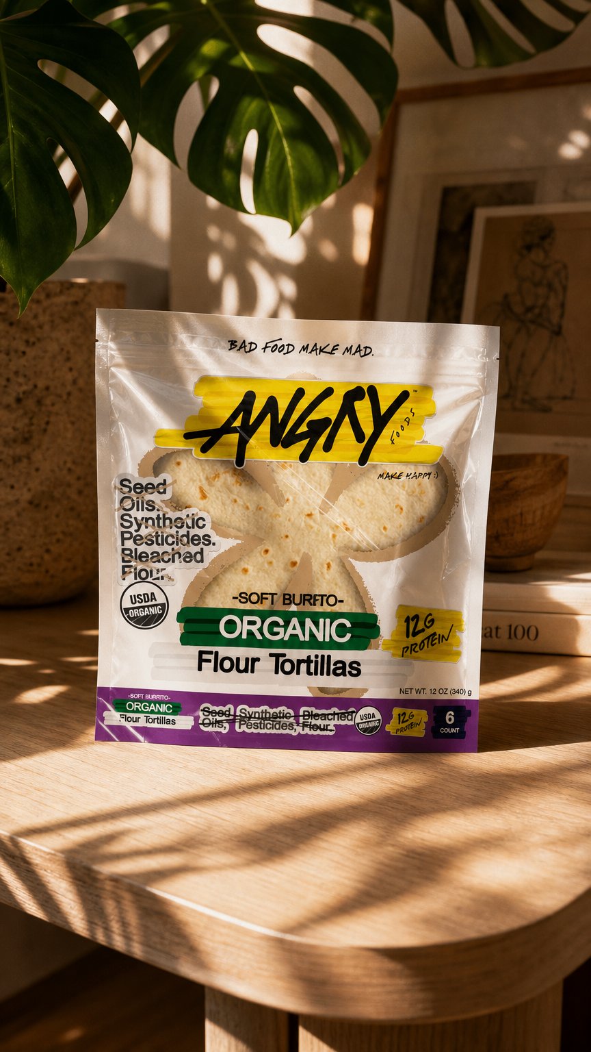 AI product shot of Tortillas