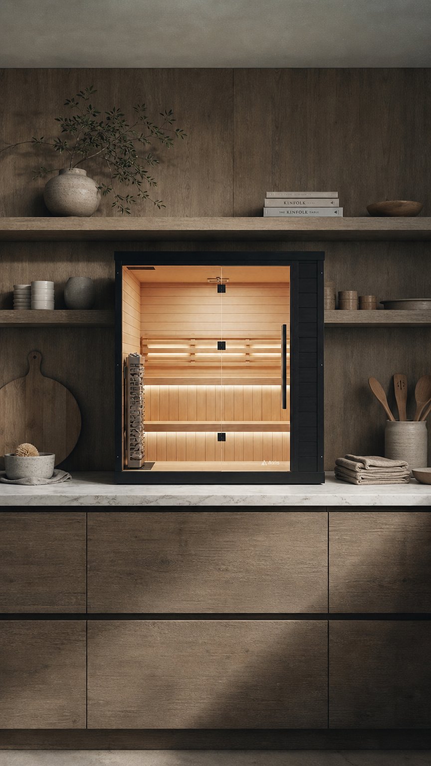 AI product shot of 1-4 Person Traditional Sauna