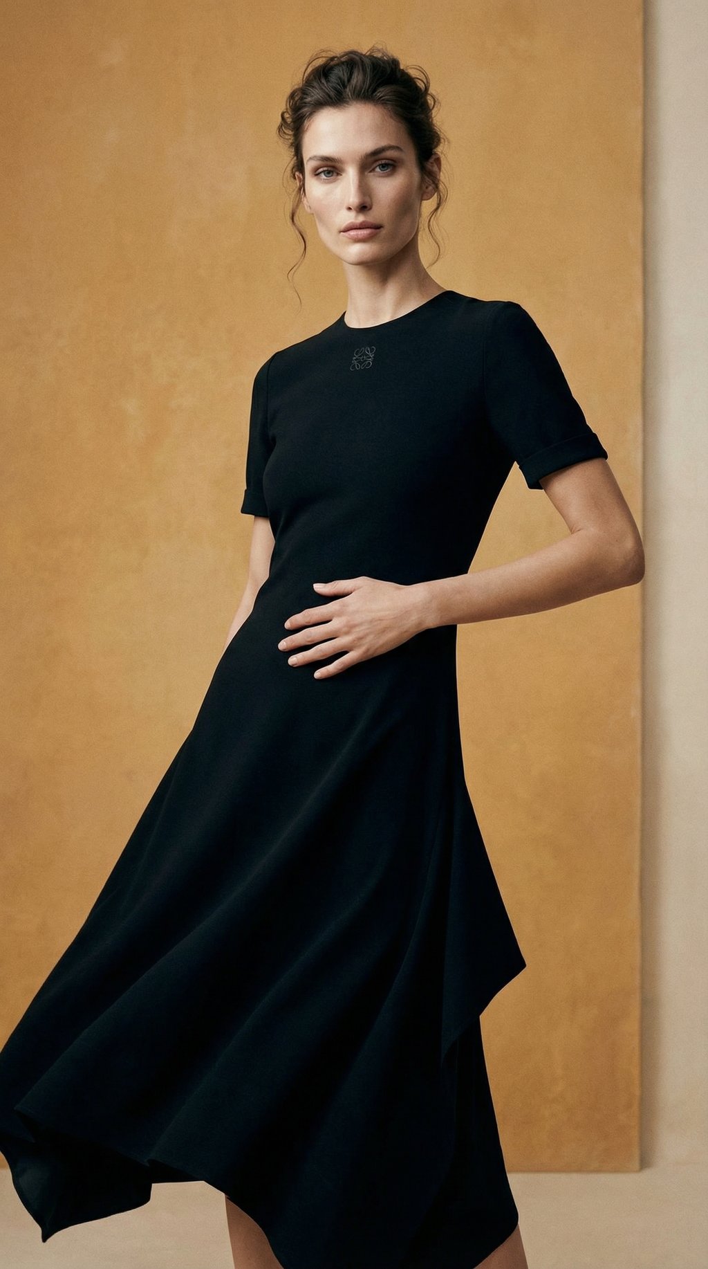 AI product shot of Dress in stretch viscose