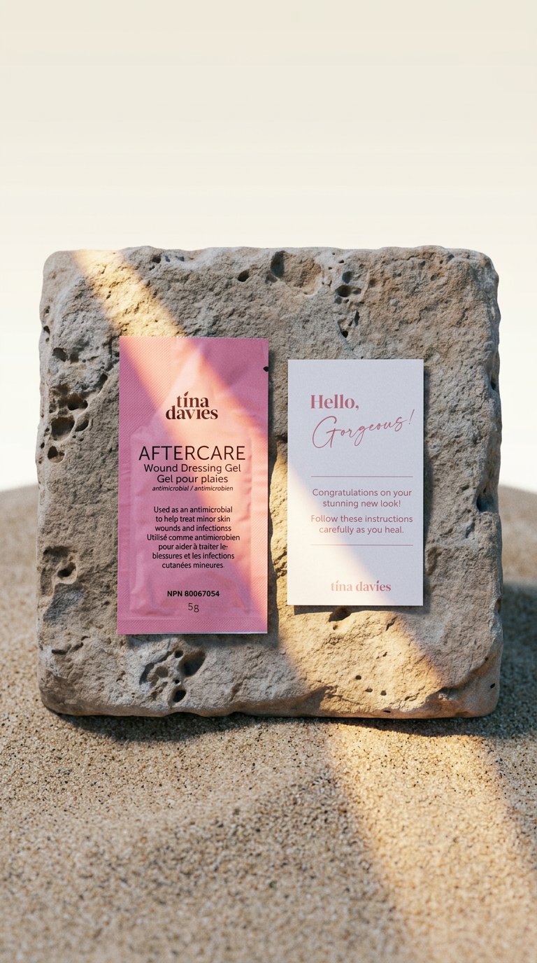 AI product shot of Aftercare Healing Gel