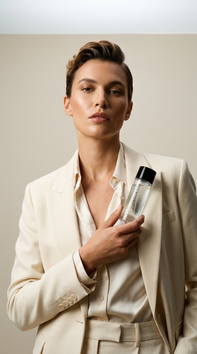 AI product shot of Wayla Lotus Ritual Botanical Body Serum — Fragrance-Free, Non-Greasy & Fast-Absorbing Dry Body Oil with Squalane, PENTAVITIN® & Centella | Biological Radiance for Smooth, Hydrated Skin, 1.69oz (50ml)