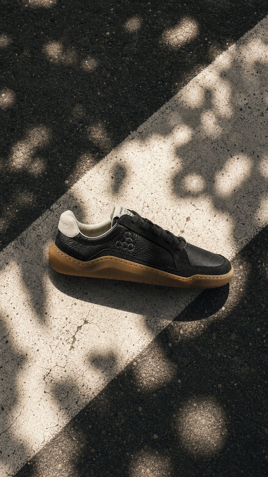 AI product shot of Gobi III Sneaker Leather Mens Obsidian