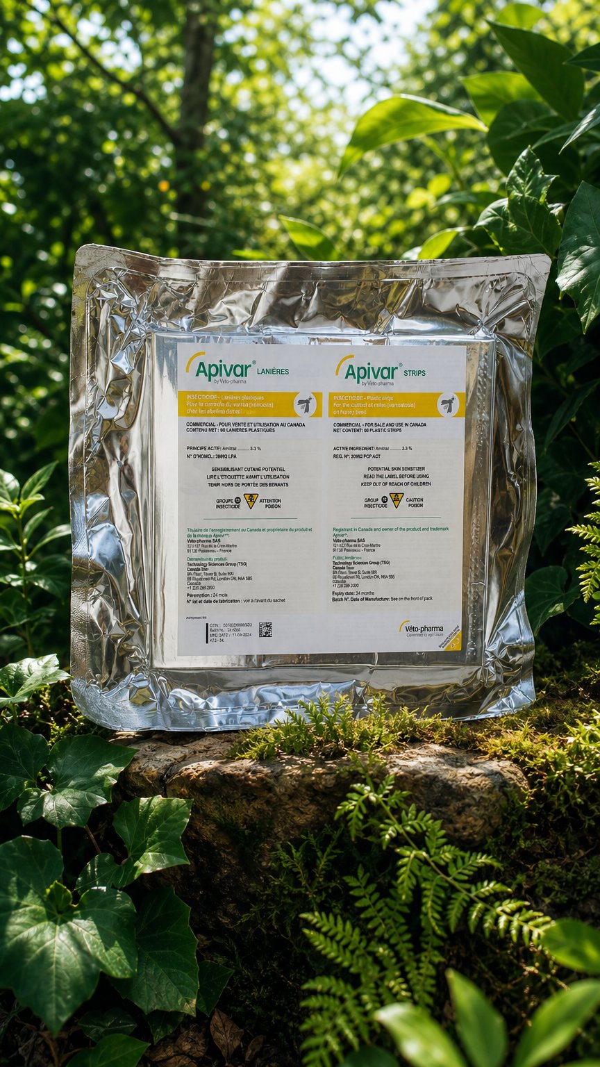 AI product shot of Apivar Varroa Strips - 60 Pack