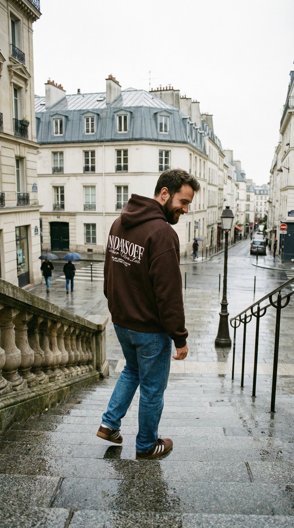 AI product shot of No Days Off Oversize Hoodie