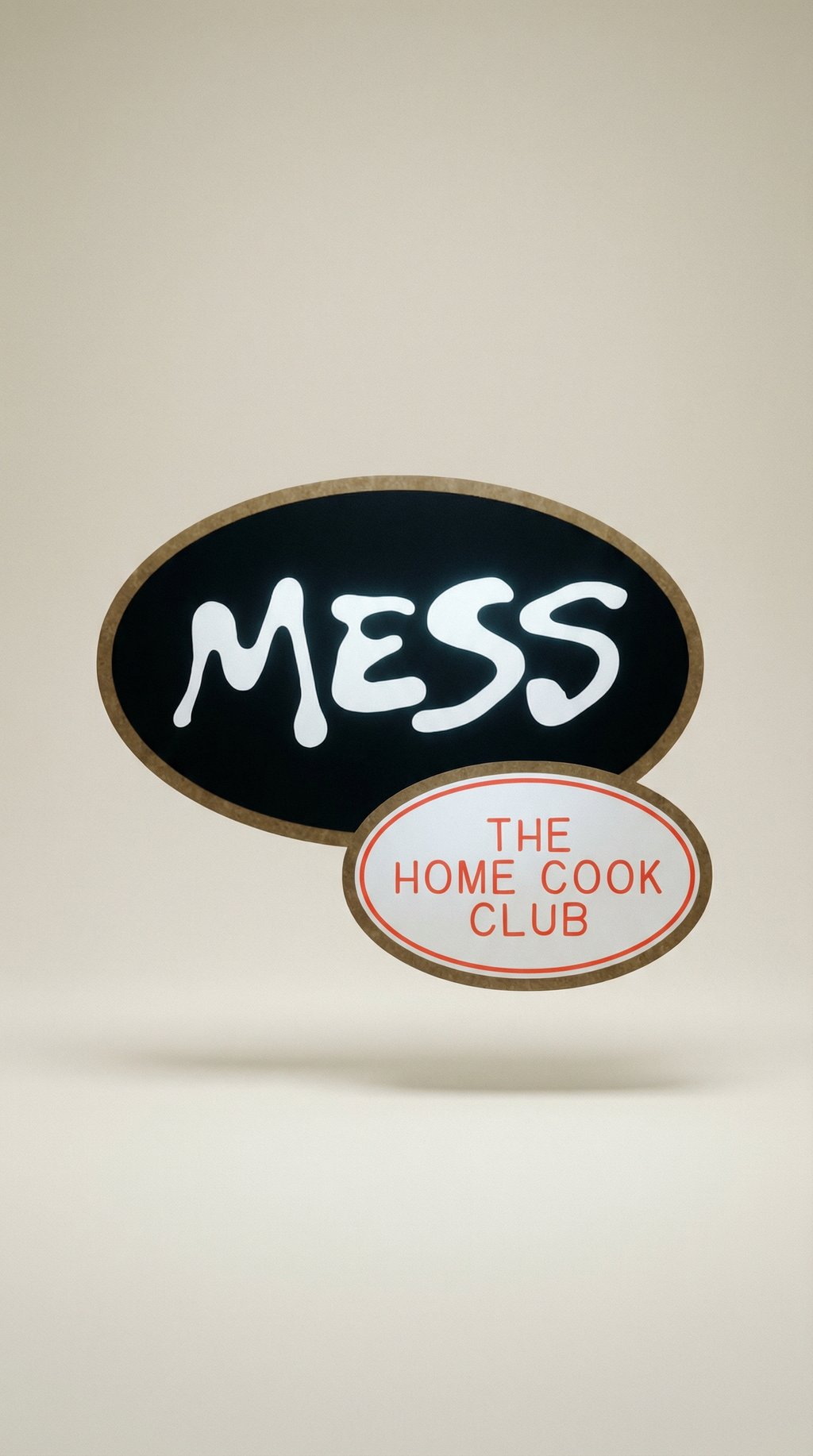 AI product shot of MESS Sticker Set