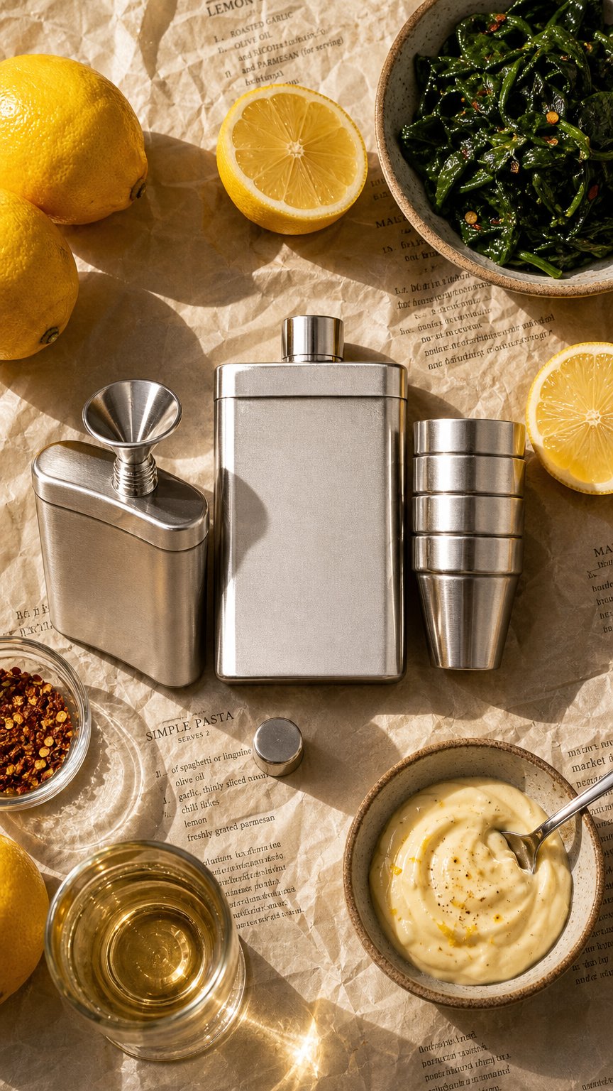 AI product shot of Customisable YETI® Flask & YETI® Shot Glasses Bundle