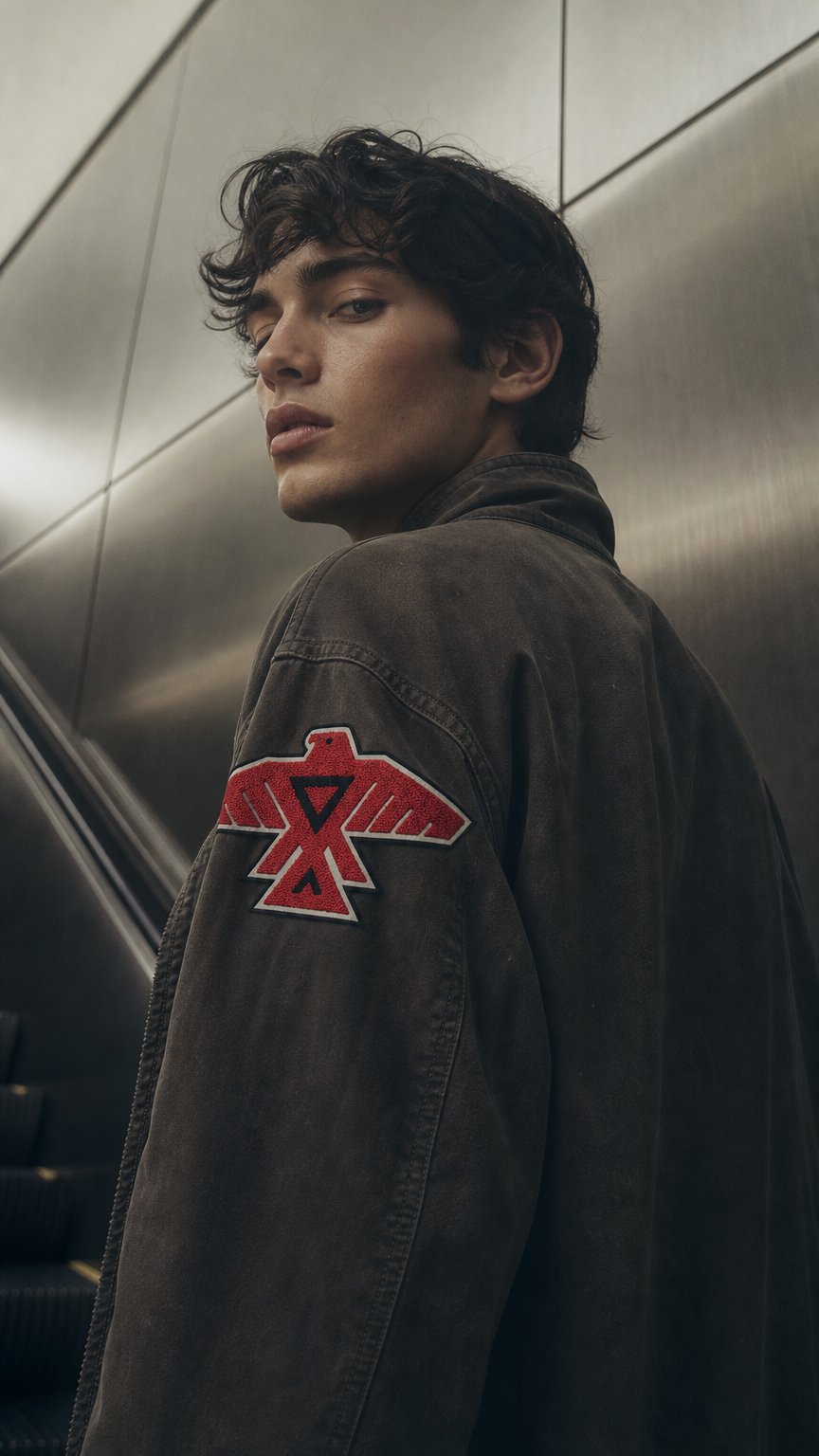 AI product shot of Thunderbird Chenille Patch