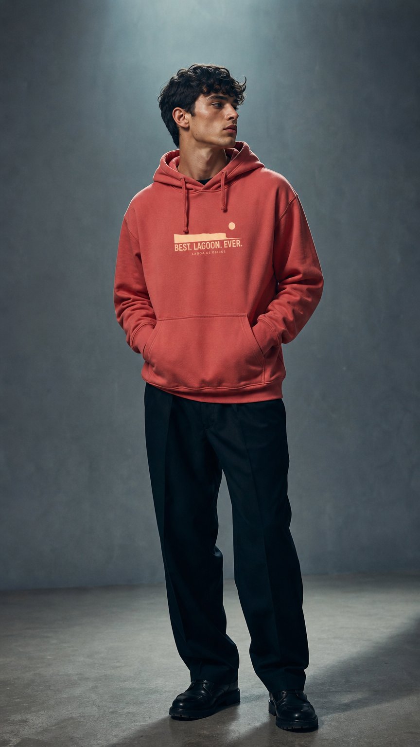 AI product shot of Hoodie Best Lagoon Ever