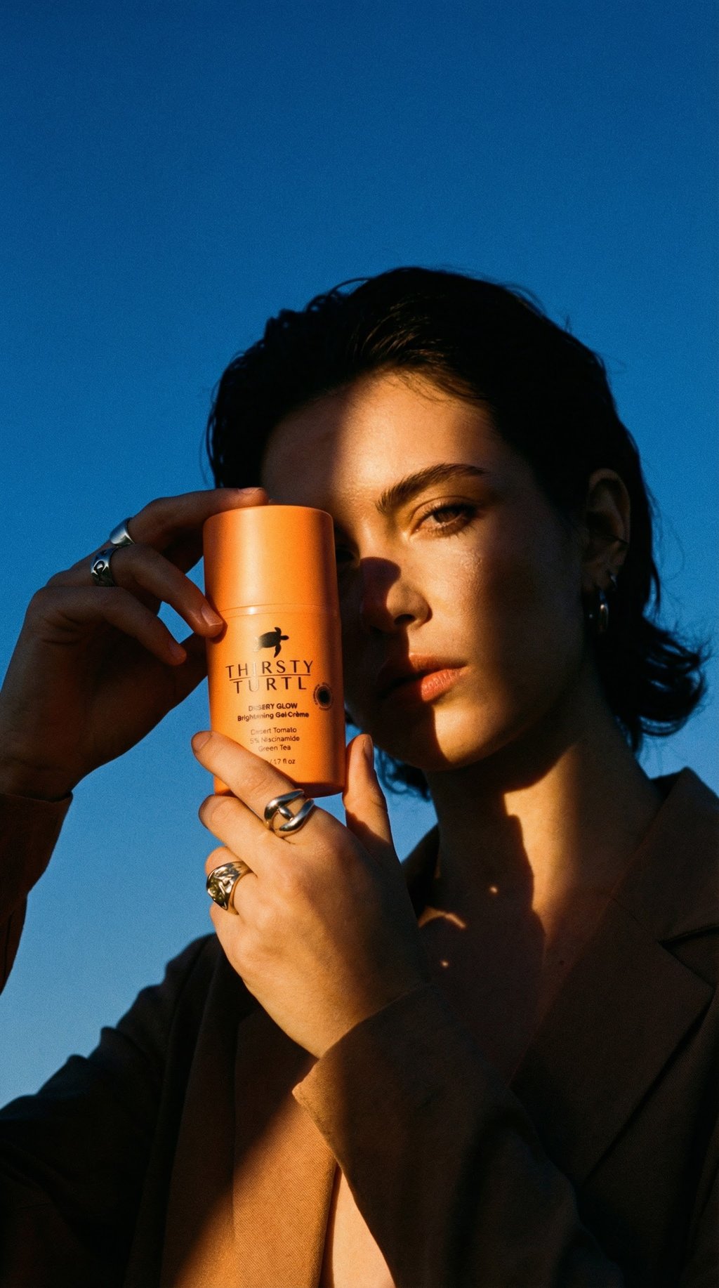 AI product shot of Desert Glow Brightening Gel-Crème