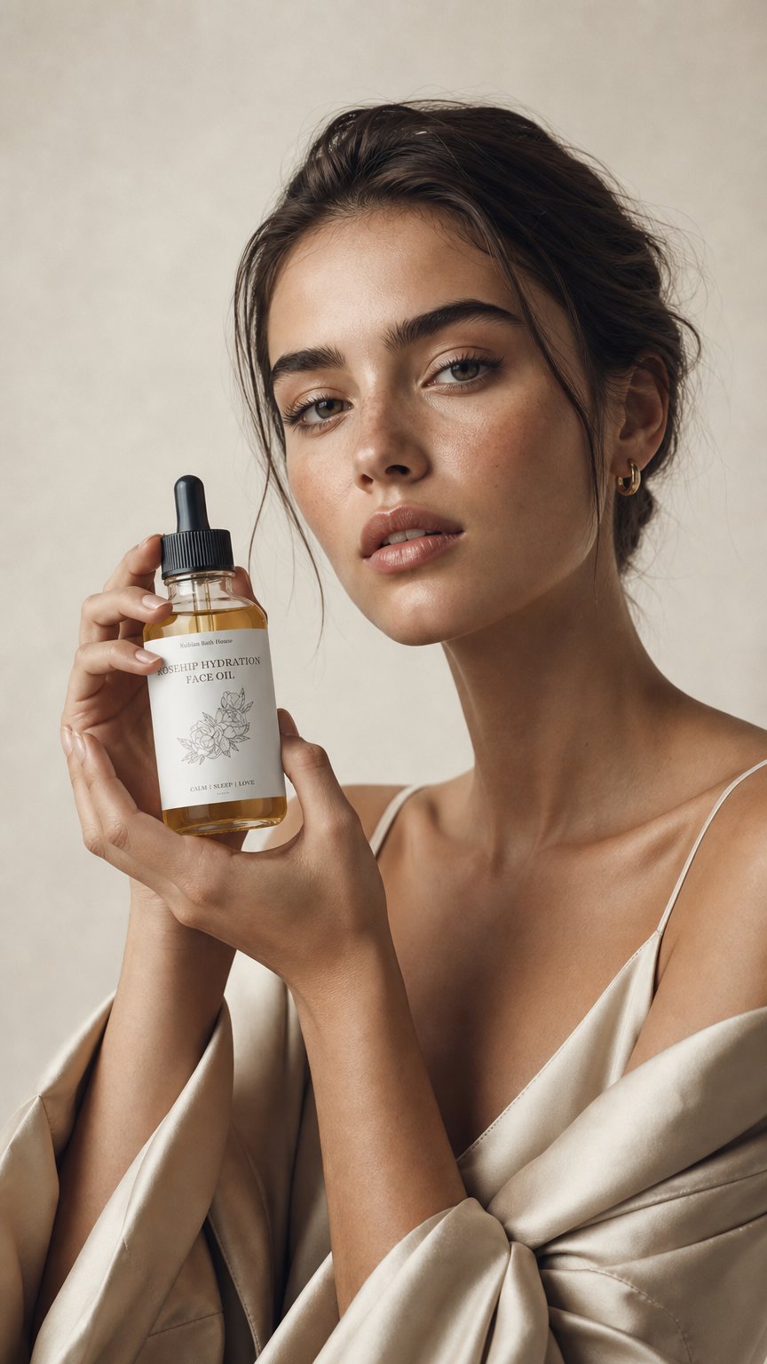 AI product shot of Rosehip Hydration Oil - 1oz