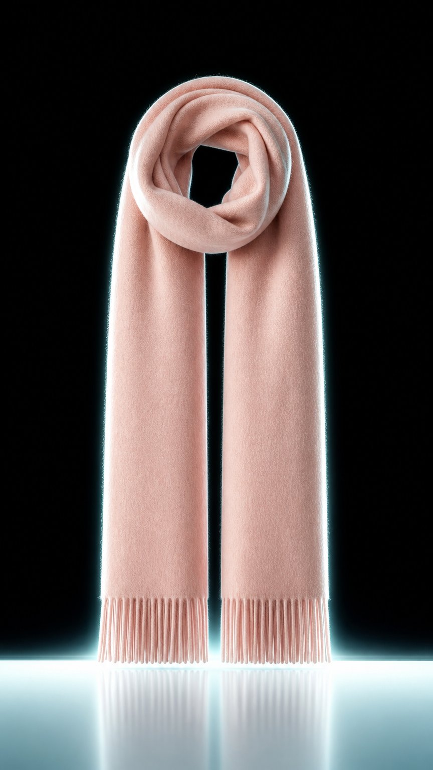 AI product shot of [PREZZO][선물포장] 프레조 100% 캐시미어 클래식 머플러 PULO (11color)