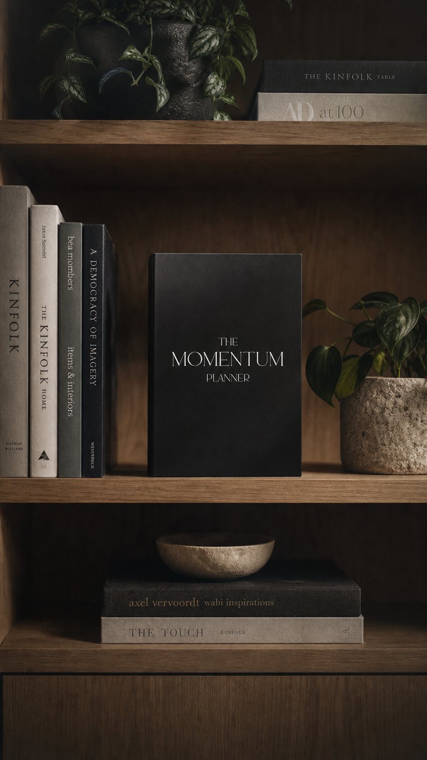 AI product shot of The Momentum Planner (Weekly Planner)
