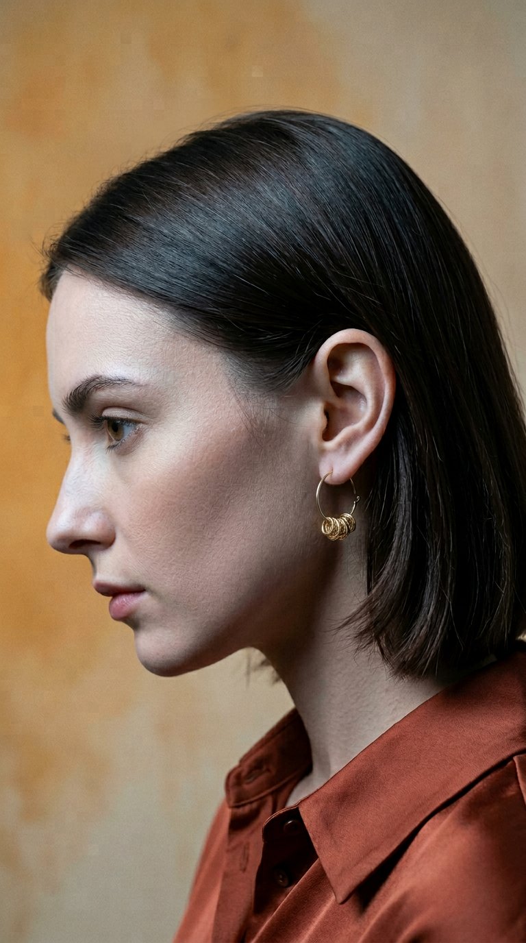 AI product shot of Boucles d’Oreilles Spirale Or