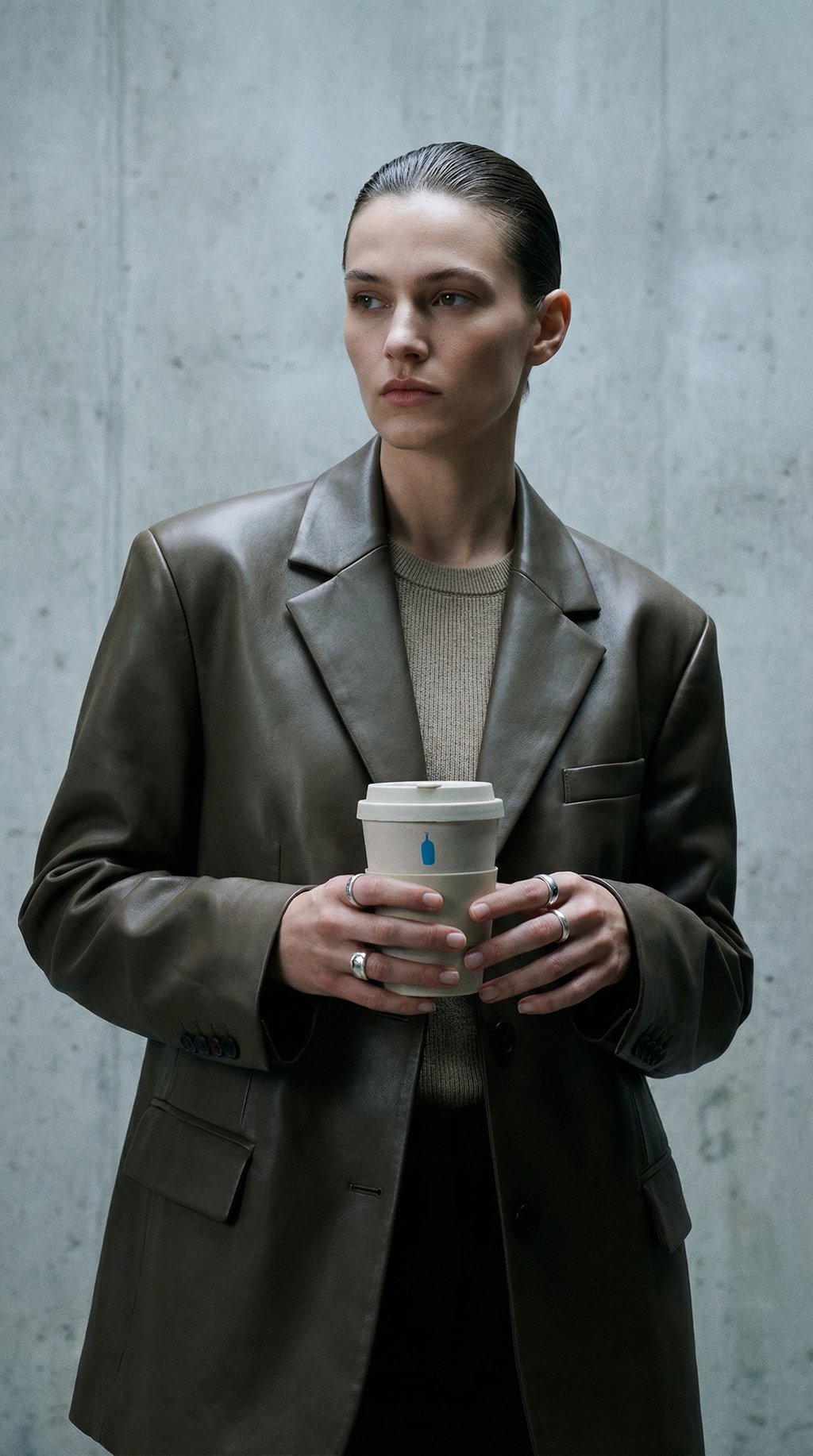 AI product shot of Blue Bottle x Ecoffee Cup, 12oz
