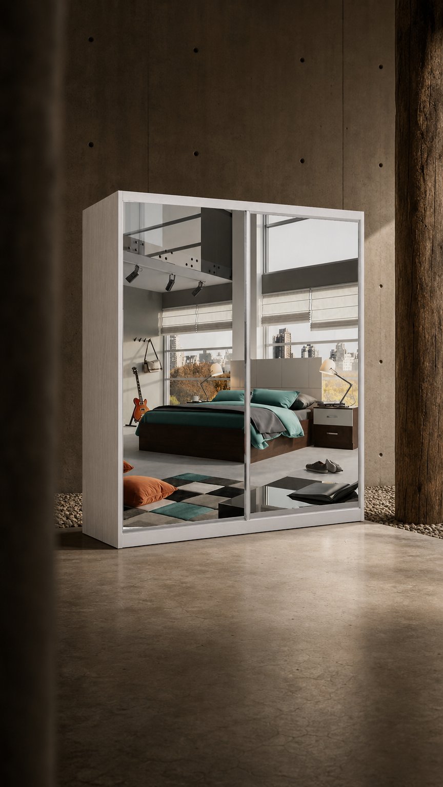 AI product shot of ארון הזזה קאריביק - KARIBIK