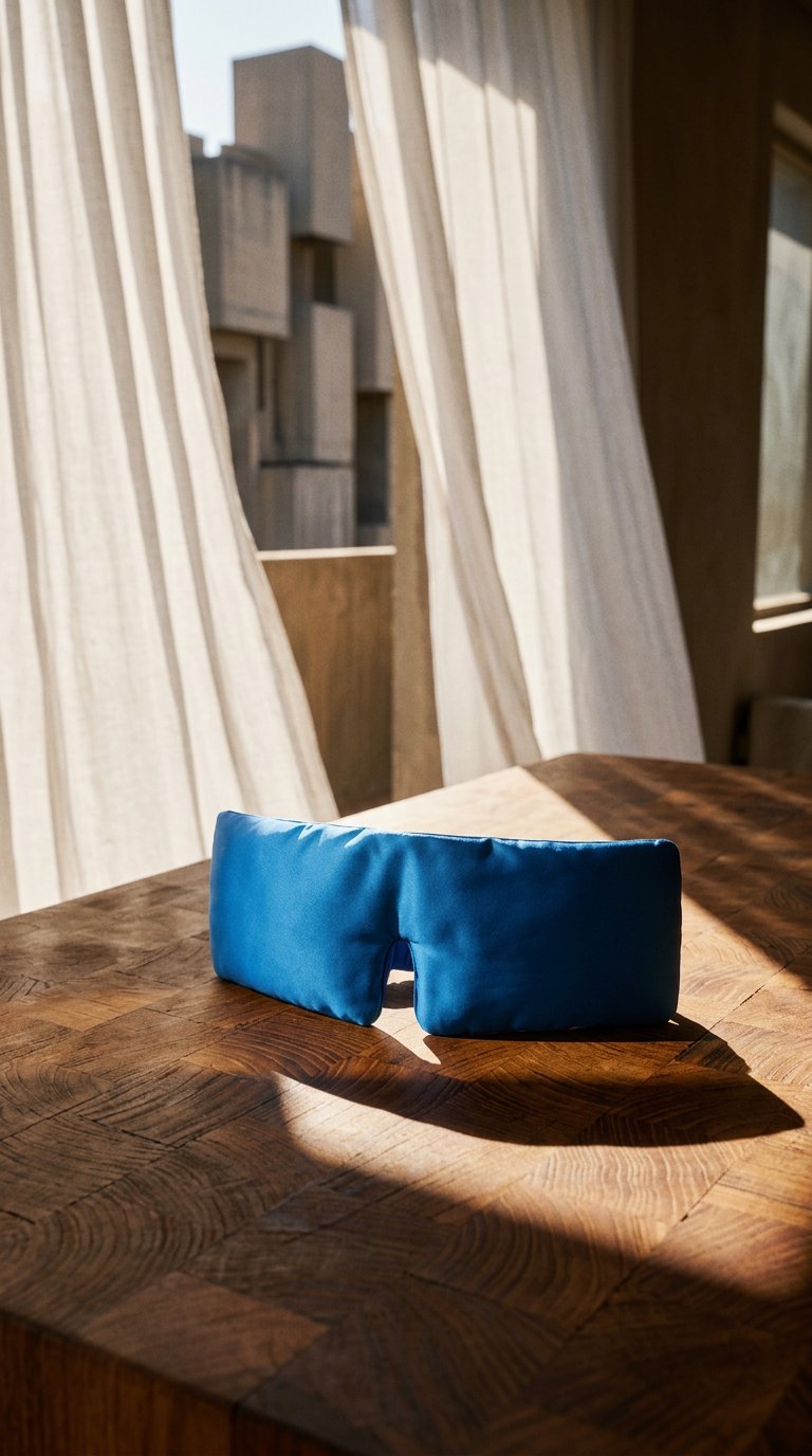 AI product shot of Weighted Silk Sleep Mask