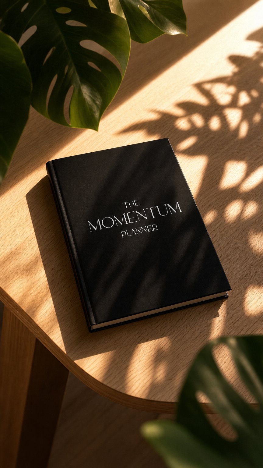 AI product shot of The Momentum Planner (Weekly Planner)